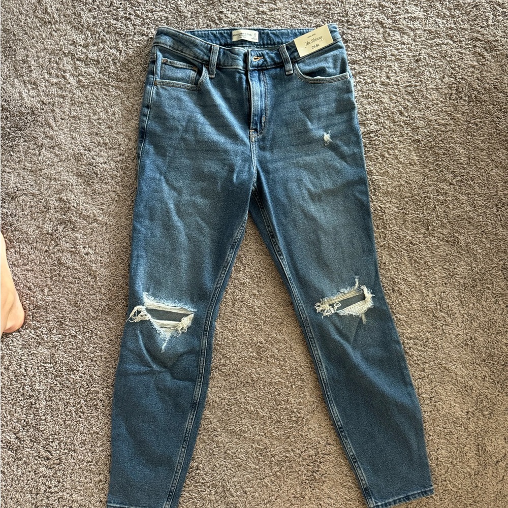 AnF high rise skinny jeans NWT